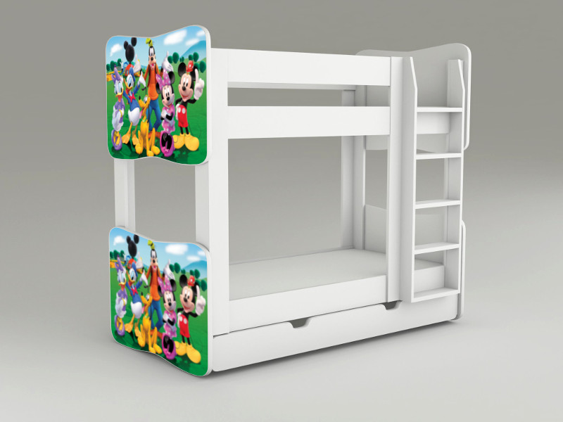 Becks poschodová posteľ Mickey Clubhouse